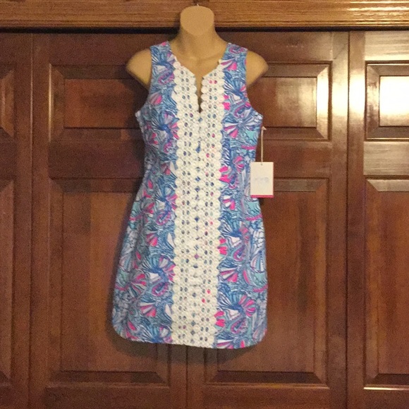 Lilly Pulitzer My Fans Shift Dress NWT - Picture 3 of 4
